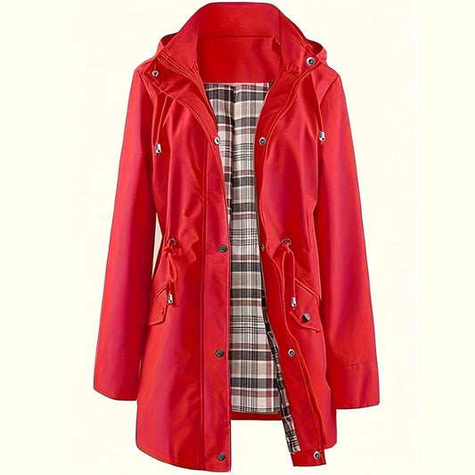 🧥Reducere de 50%🌧️💧 Jachetă casual simplă, impermeabilă și rezistentă la vânt, jachetă rezistentă la vânt cu glugă🍃