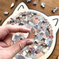 🎁Cadoul drăguț de Crăciun🎅 Puzzle din lemn de 135 de piese în formă de pisică în culorile Morandi