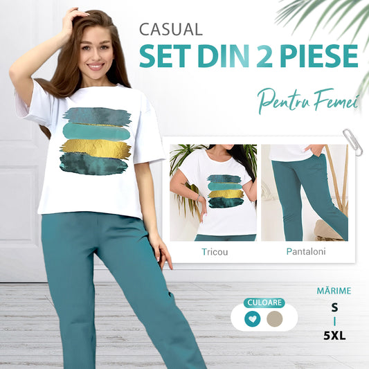 💥🍃 Chic Casual Set din două piese - Confortabil și elegant ✨