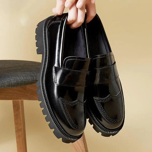 Pantofi din piele artizanală mat