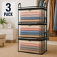 💕HomeVault™🇬🇧 Sac de depozitare transparent – model mare, rezistent la praf și umiditate, cu mâner✨Organizator multifuncțional perfect pentru haine, jucării, cărți, animale de pluș și absolut orice! 🧸📚👕🧦