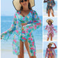 🏖️👙 Costum de baie imprimat sexy pentru femei, set de 3 piese