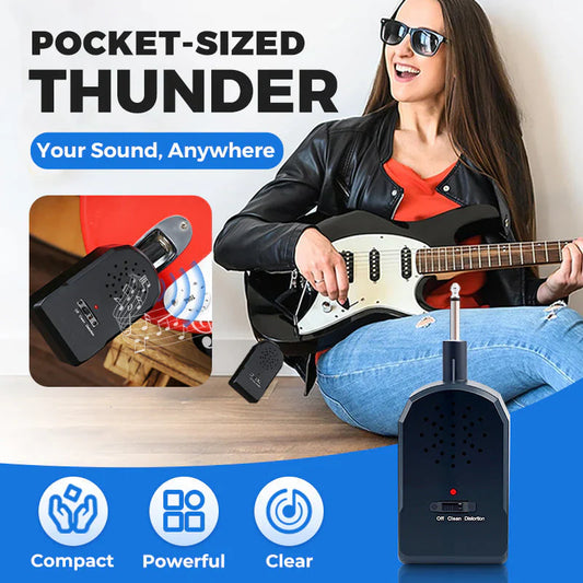 🔥 Mini amplificator de chitară Pro 🎸 30 W sunet HD 🔊20 ore de joc 🔋