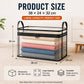 💕HomeVault™🇬🇧 Sac de depozitare transparent – model mare, rezistent la praf și umiditate, cu mâner✨Organizator multifuncțional perfect pentru haine, jucării, cărți, animale de pluș și absolut orice! 🧸📚👕🧦