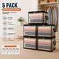 💕HomeVault™🇬🇧 Sac de depozitare transparent – model mare, rezistent la praf și umiditate, cu mâner✨Organizator multifuncțional perfect pentru haine, jucării, cărți, animale de pluș și absolut orice! 🧸📚👕🧦