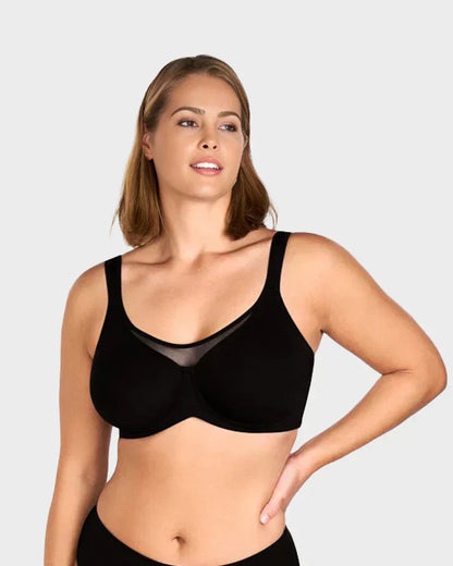 🔥 Sutien elegant pentru femei, cu cupă integrală, transparent, mărime mare