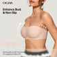 💞 Sutien bandeau fără cusături și fără bretele – antialunecare, cu susținere și fără sârmă, cu efect push-up!