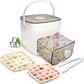 🧊✨ Cuburi de Gheață Portabile – Cu Capac și Cutie Practică, Răcire Instantanee Oriunde V-ați Afla! 🥂🏕️