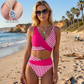 Costum de Baie Color Block – În Stoc & Ramburs 👙🎨