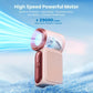 ❄️ Învinge cu ușurință căldura – Mini ventilator portabil cu afișaj LED și 6 viteze – Plată la livrare 💨😍
