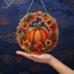 🔥⚡ Peste 50 000 de bucăți vândute! 🎁🍂 Decorațiune de toamnă de agățat – ghirlandă cu dovleci pentru pictură cu diamante, set complet DIY