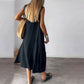 👗Bumbac lenjerie de bumbac fără mâneci cu buzunare Rochii casual