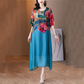 👗Floral plus rochie dimensiune