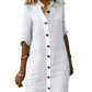 Rochie minimală respirabilă Button-up pentru femei