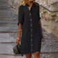Rochie minimală respirabilă Button-up pentru femei