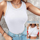 🔥⚡ Peste 50.000 de bucăți vândute! 💖 Tricou cu bretele, cu dungi și material elastic, cu sutien integrat