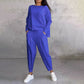💖Set de 2 piese cu bluză cu mâneci lungi și gât rotund și pantaloni