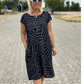 👗Rochie de buzunar tipărită casual pentru femei
