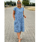 👗Rochie de buzunar tipărită casual pentru femei