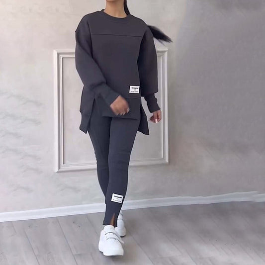 Femeii Casual Sweatshirt Leggings Set