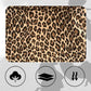 Set elegant de top și pantaloni cu imprimeu leopard