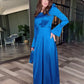 👗Rochie elegantă Maxi pentru femei cu centură de legare la talie