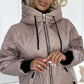 🔥Parka Coat la modă pentru femei cu gât înalt și lungime de șold