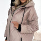 🔥Parka Coat la modă pentru femei cu gât înalt și lungime de șold