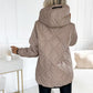 🔥Parka Coat la modă pentru femei cu gât înalt și lungime de șold