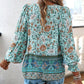 💖Moda femeilor imprimate V-Neck Long Sleeve Shirt