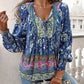 💖Moda femeilor imprimate V-Neck Long Sleeve Shirt