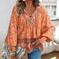 💖Moda femeilor imprimate V-Neck Long Sleeve Shirt