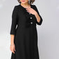 🎀Rochie neagră elegantă Plus Dimensiune