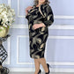 🌹Rochie midi elegantă cu imprimeu