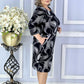 🌹Rochie midi elegantă cu imprimeu