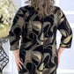 🌹Rochie midi elegantă cu imprimeu