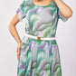 💞Rochie de vis cu flori abstracte（Include curea）