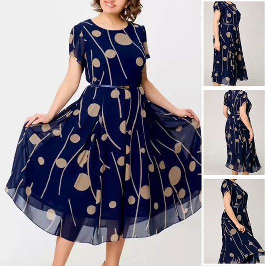 Moda mare Dot Plus Dimensiune rochie