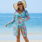🏖️👙 Costum de baie imprimat sexy pentru femei, set de 3 piese