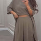 Set femei top + pantaloni | Tăietură modernă | Culori unitone