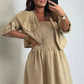 👗 Set 2 piese: rochie cu bretele subțiri & jachetă scurtă casual