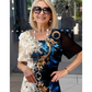 ⏳Ultima zi de vânzare 20% reducere👗Femei de vară florale imprimare rotund gât rochie cu mânecă scurtă