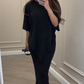 💖Set de două piese pentru femei cu top și fustă cu croială lejeră