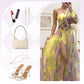 💜【Slimming Wizard】Rochie mirage cu blocuri de culori✨