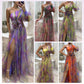 💜【Slimming Wizard】Rochie mirage cu blocuri de culori✨