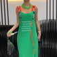 Rochie casual imprimată fără mâneci pentru femei
