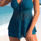 【S-3XL】🩱Costum de baie dantelă cu decolteu în V Set din două piese