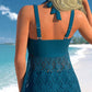 【S-3XL】🩱Costum de baie dantelă cu decolteu în V Set din două piese