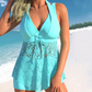 【S-3XL】🩱Costum de baie dantelă cu decolteu în V Set din două piese