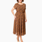 👗 Rochie tipărită lejer pentru femei cu curea